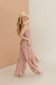 Sydney Sleeveless Wide Leg Floral Print Jumpsuit