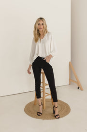 Annalise Ruffled Puff Sleeve Blouse