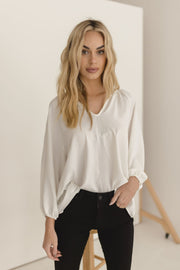 Annalise Ruffled Puff Sleeve Blouse