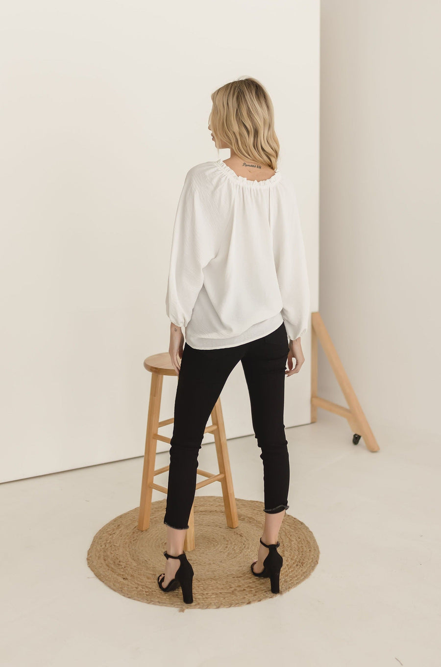 Annalise Ruffled Puff Sleeve Blouse