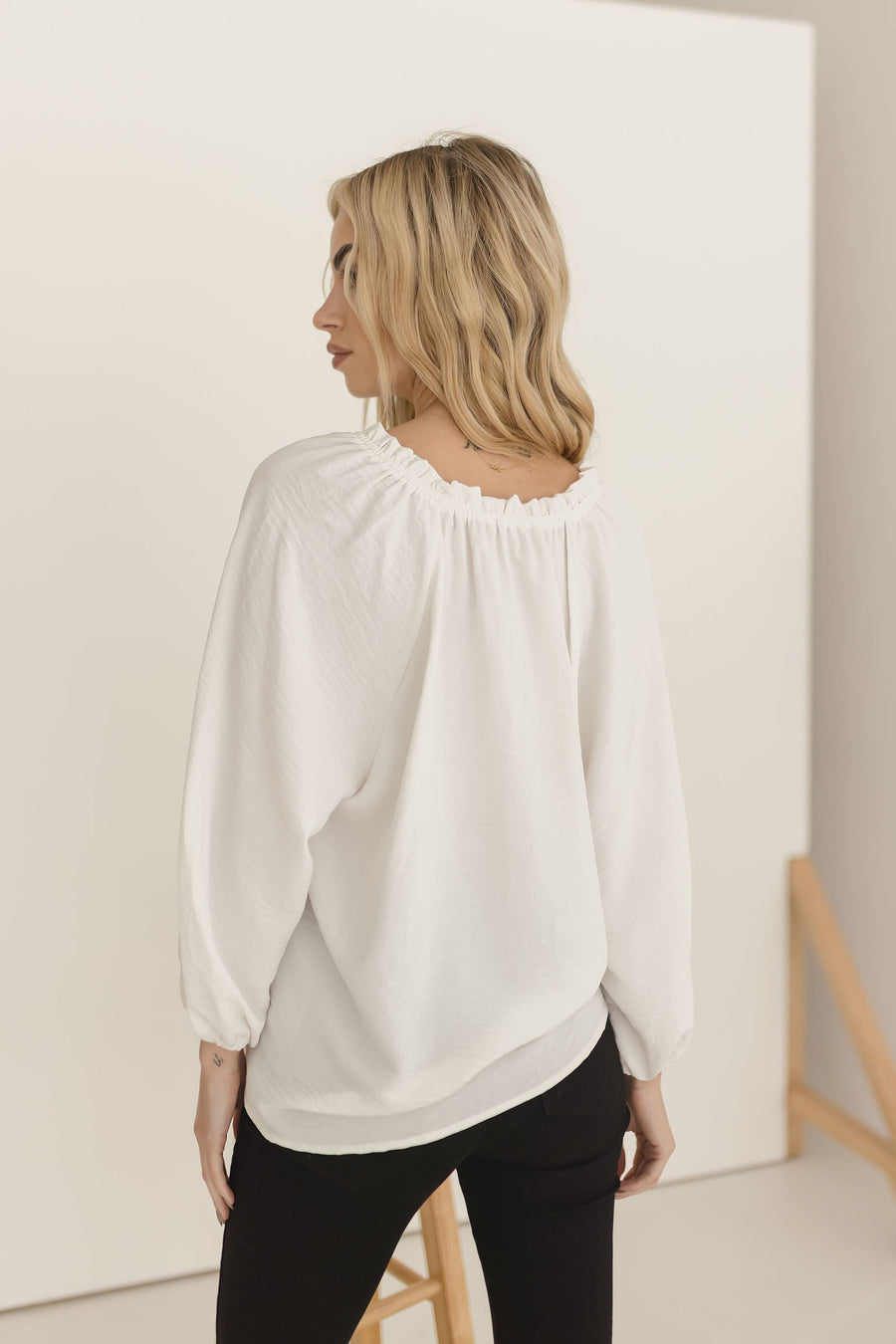 Annalise Ruffled Puff Sleeve Blouse