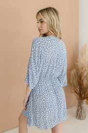 Tiffany V-Neck Floral Print Mini Dress