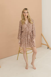 Maisie Long Sleeve Ruffle Floral Print Mini Dress