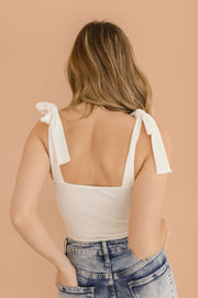 Sia Sleeveless Shoulder Tie Bodysuit