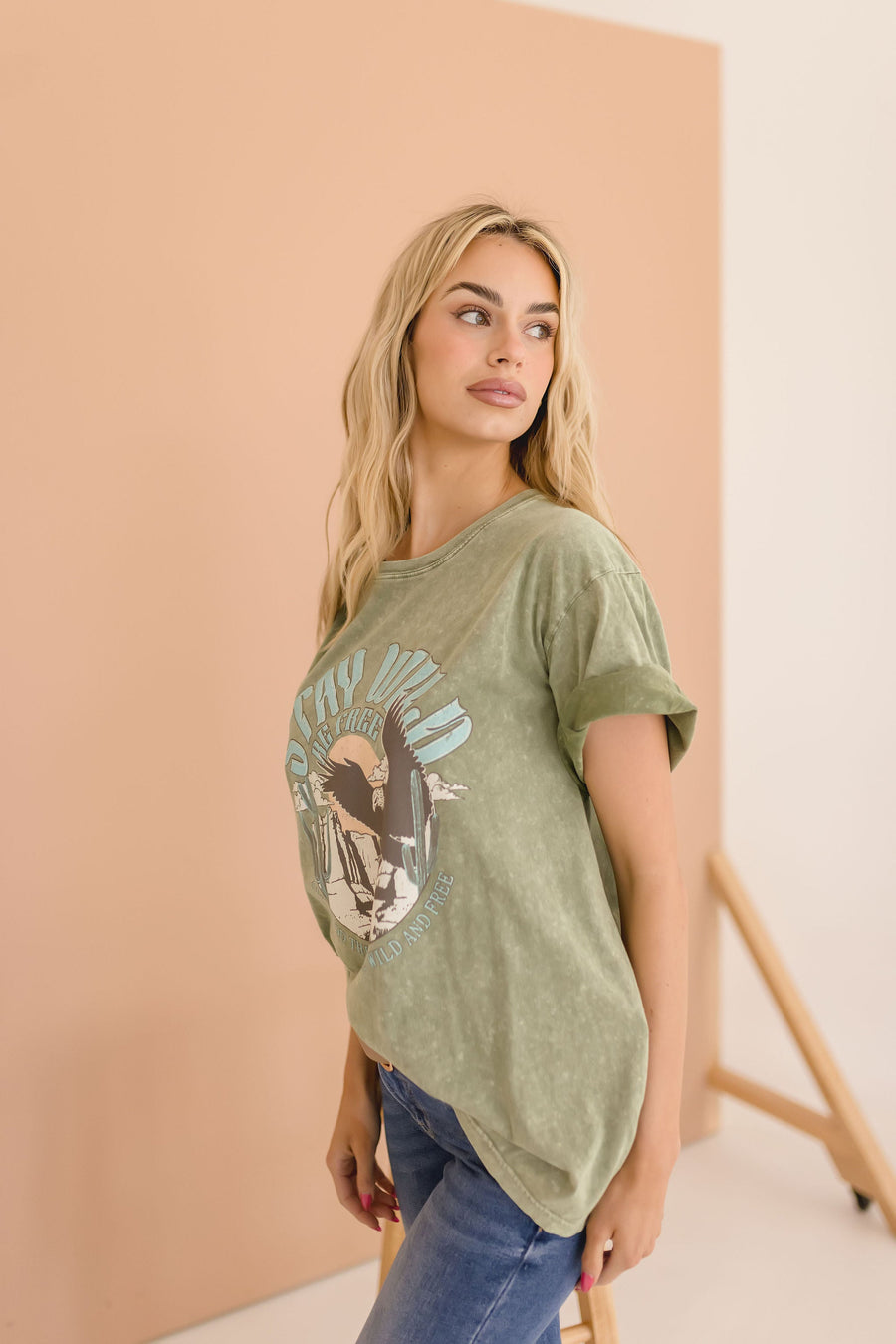 Stay Wild Be Free Vintage Graphic Tee