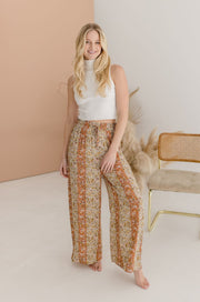 Trinity Wide Leg Floral Print Pants