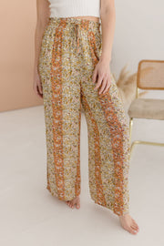 Trinity Wide Leg Floral Print Pants