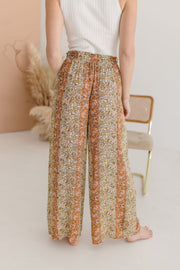 Trinity Wide Leg Floral Print Pants