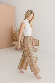 Trinity Wide Leg Floral Print Pants