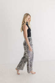 Tara Wide Leg Cheetah Print Pants