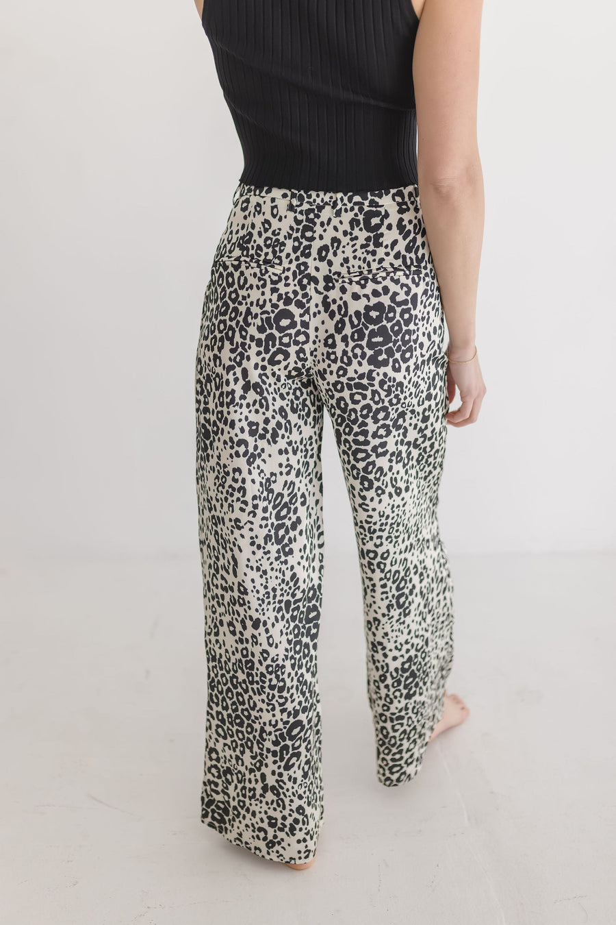Tara Wide Leg Cheetah Print Pants