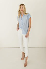 Alex Short Sleeve Button Down Top