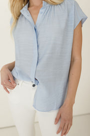 Alex Short Sleeve Button Down Top