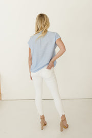 Alex Short Sleeve Button Down Top