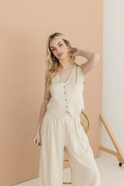 Sylvie V-Neck Button Down Vest