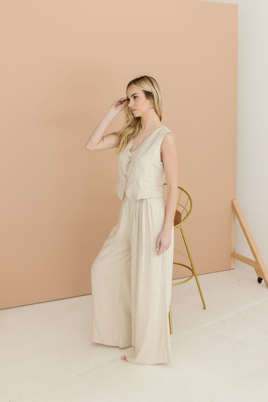 Sylvie V-Neck Button Down Vest