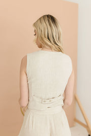 Sylvie V-Neck Button Down Vest