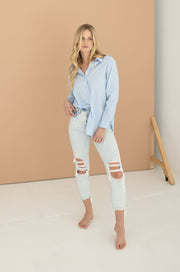 Dylan Long Sleeve Button Down Top