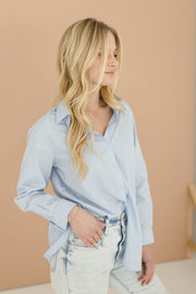 Dylan Long Sleeve Button Down Top