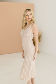 Tamra Crochet Midi Dress