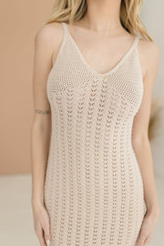 Tamra Crochet Midi Dress