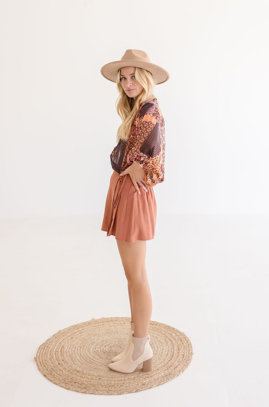 Marley Drawstring Wrap Skort